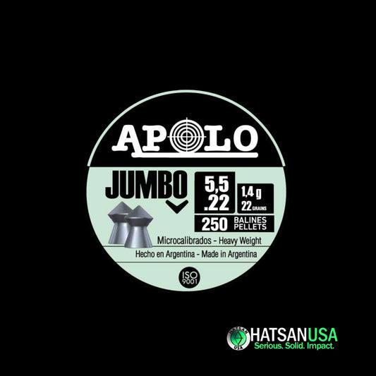 Hatsan Apolo Jumbo Air Rifle Pellets 22 Cal 22 gr 250/ct