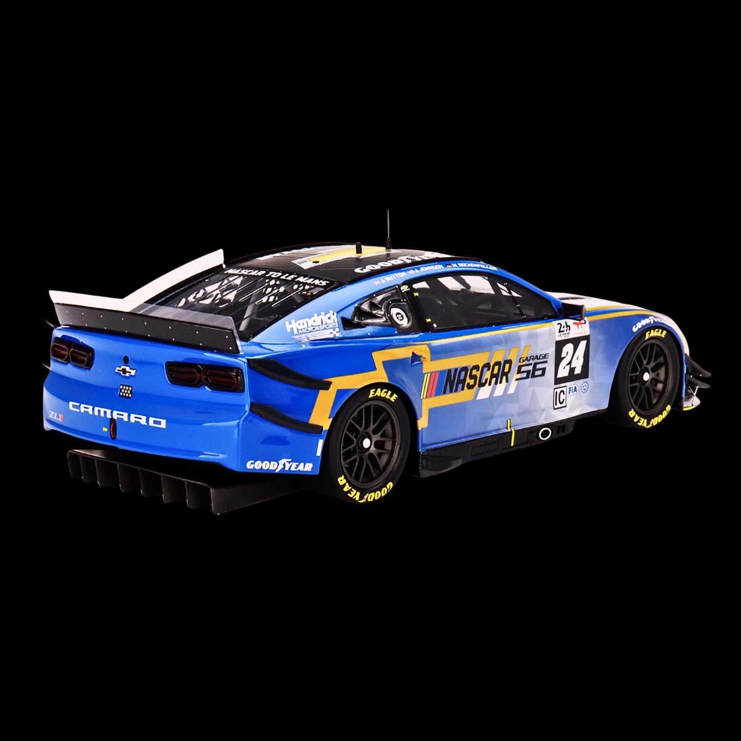 Chevrolet Camaro ZL1 #24 Jenson Button - Jimmie Johnson - Mike Rockenfeller "Hendrick Motorsports - NASCAR Next Gen Garage 56" Innovative "24 Hours of Le Mans"