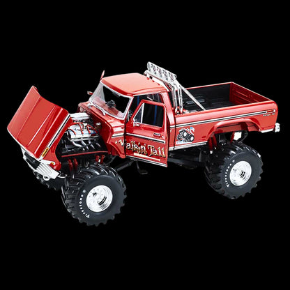 1979 Ford F-250 Monster Truck with 48-Inch Tires "Walkin' Tall" Red "Kings of Crunch" Series 1/18 Diecast Model Car by Greenlight