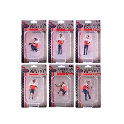"Race Crew" 6 piece Figure Set for 1/18 scale models by American Diorama