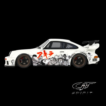 2024 RWB Akira White w/ Graphics “Akira” (1988) Movie 1/18 Resin Model Car – GT Spirit (Brand New)
