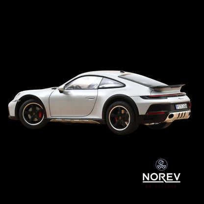 2023 Porsche 911 Dakar Ice Gray Metallic 1/18 Diecast Model Car by Norev