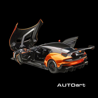 Aston Martin Vulcan Madagascar Orange with Carbon Top  by Autoart