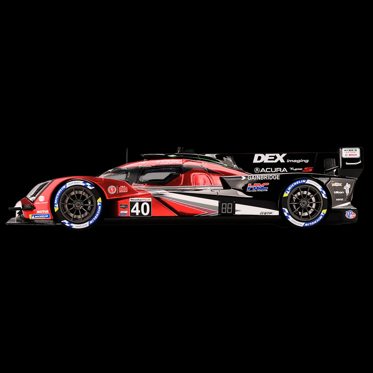 Acura ARX-06 GTP #40 Louis Deletraz - Colton Herta - Jordan Taylor "Wayne Taylor Racing with Andretti" Winner "12 Hours of Sebring" (2024) 1/18 Model Car by Top Speed