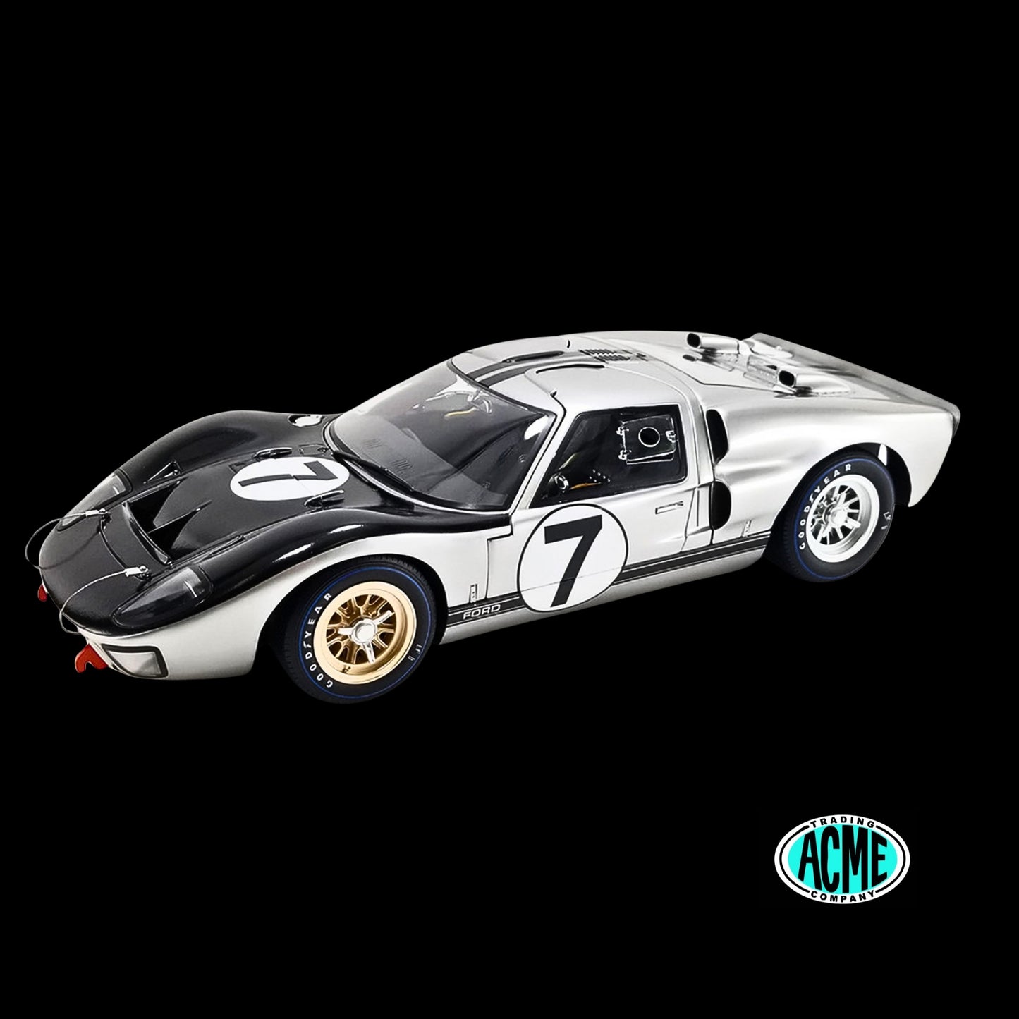 Ford GT40 MKII-B #7 Graham Hill - Brian Muir "Alan Mann Racing" "24 Hours of Le Mans" (1966) "Masterpiece Collection"  by ACME