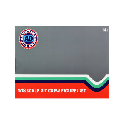 Formula One F1 Pit Crew 7 Figure Set Team Red Release III for 1/18 Scale Models by American Diorama