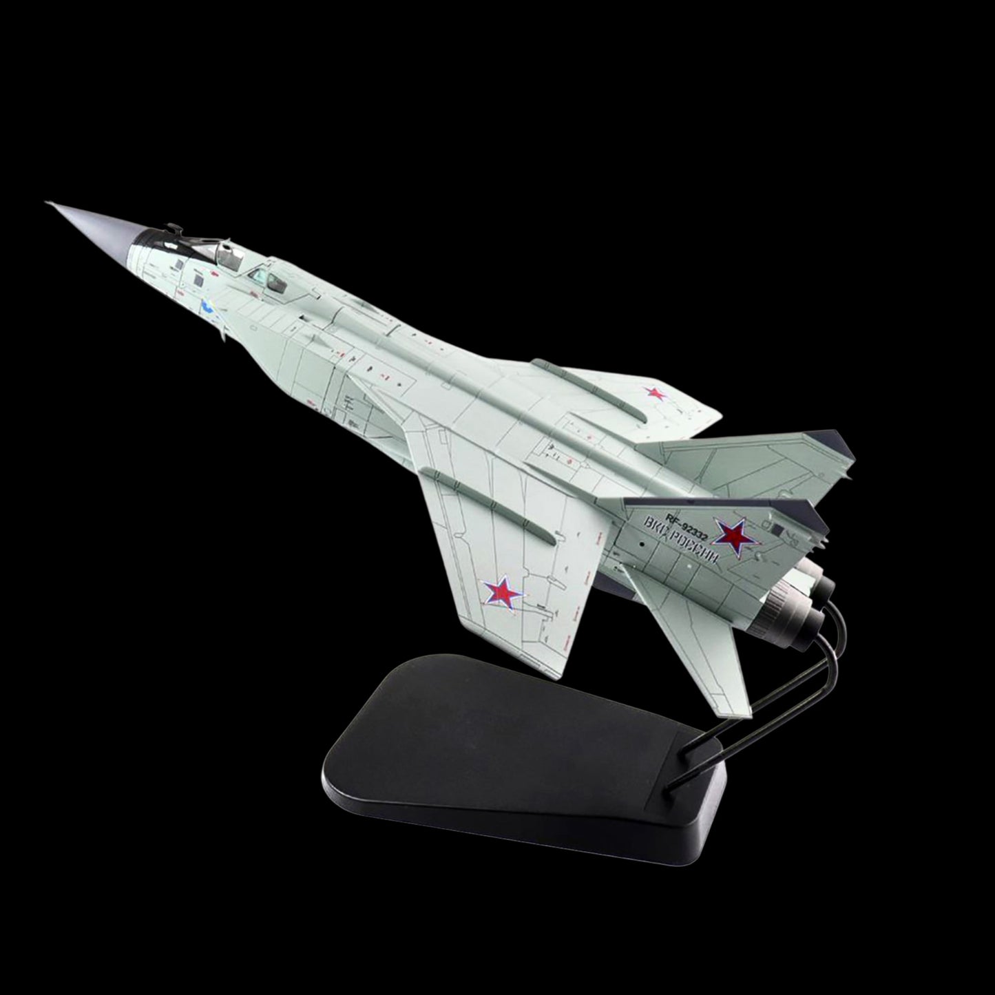 Mikoyan MIG-31K Foxhound D Interceptor Aircraft with KH-47M2 Missile (2022) "Air Power Series"  by Hobby Master