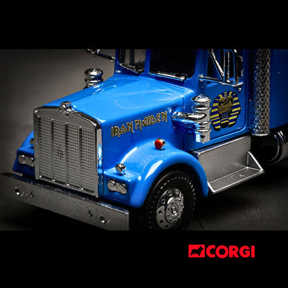Iron Maiden "Powerslave" Transport Truck Blue "World Slavery Tour 1984-85" 1/50 Diecast Model by Corgi