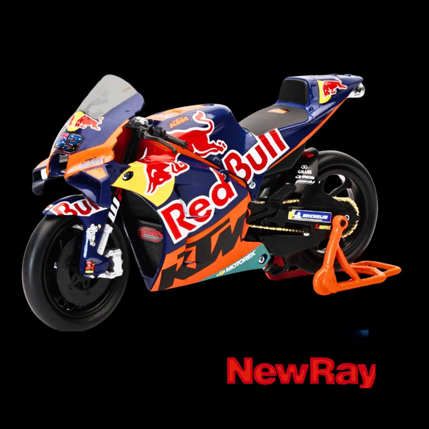 New Ray KTM RC16 MotoGP #43 Jack Miller “Red Bull KTM Factory Racing” 2023 1/12 Diecast Motorcycle Model