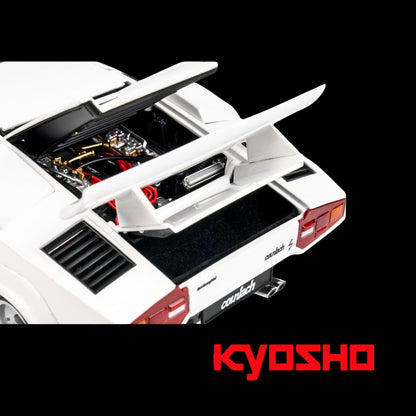 Lamborghini Countach LP 400S White 1/18 Diecast Model Car by Kyosho