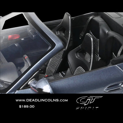 GT Spirit Porsche 911 LB-Works Alpha 9 Gray/Black Hood Resin Model Car 1/18 (No Openings)