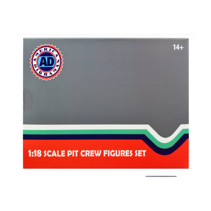 Formula One F1 Pit Crew 7 Figure Set Team Black Release III for 1/18 Scale Models by American Diorama