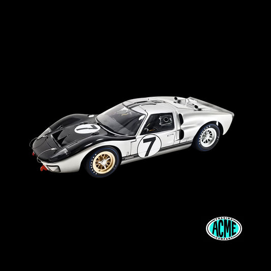 Ford GT40 MKII-B #7 Graham Hill - Brian Muir "Alan Mann Racing" "24 Hours of Le Mans" (1966) "Masterpiece Collection"  by ACME