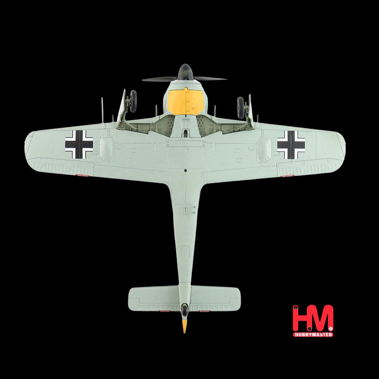 Focke-Wulf Fw 190A-3 Fighter Aircraft "8. Staffel Jagdgeschwader 2 (8/JG.2) World War II" German Luftwaffe "Air Power Series" 1/48 Diecast Model by Hobby Master