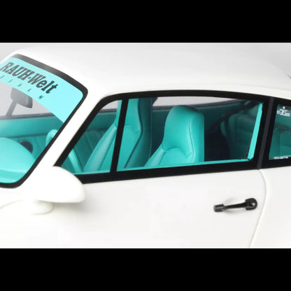 2023 RWB RWBA Slant Nose 964 Grand Prix White 1/18 Resin Model Car – GT Spirit (Brand New)
