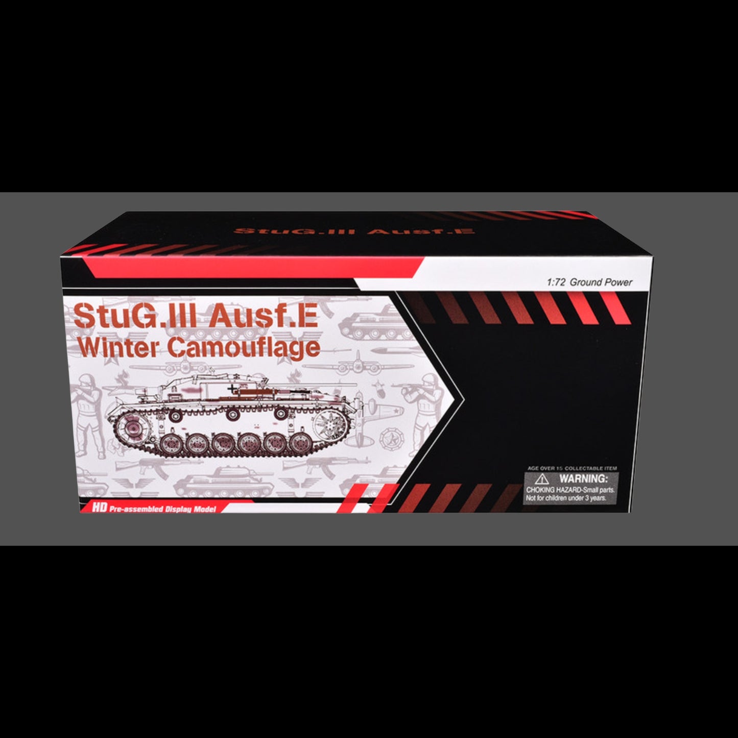 Germany StuG. III Ausf.E Tank Winter Camouflage "StuG.Abt. 202 Russia" (1942) "NEO Dragon Armor" Series 1/72 Plastic Model by Dragon Models