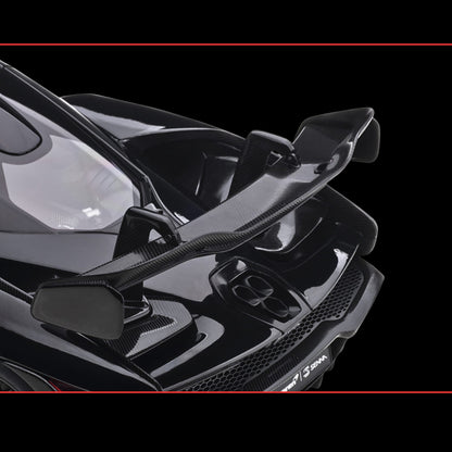 Mclaren Senna Stealth Cosmos Black with Carbon Accents 1/18 Model Car by Autoart