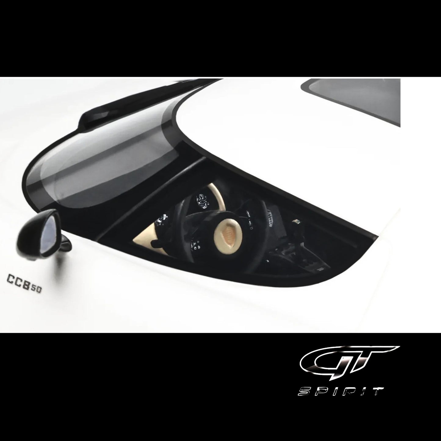 2024 Koenigsegg CC850 Crystal White 1/18 Model Car by GT Spirit