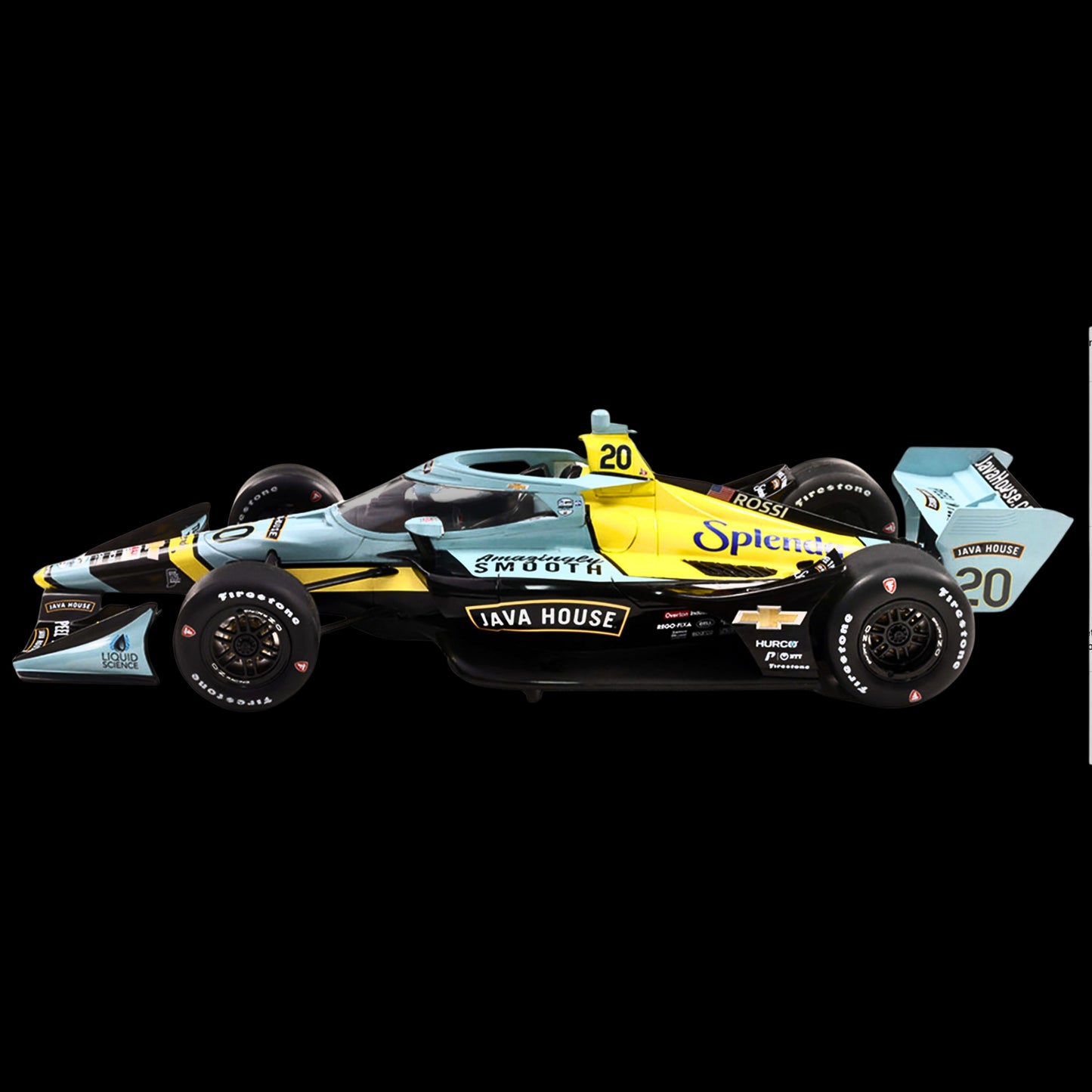 Dallara IndyCar #21 Christian Rasmussen "Splenda" Ed Carpenter Racing (Road Course Configuration) "NTT IndyCar Series" (2025)