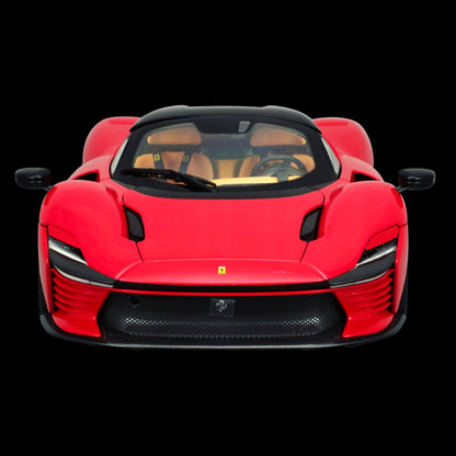 Ferrari Daytona SP3 Red with Black Top "Signature Series" 1/18 Diecast Model Car by Bburago