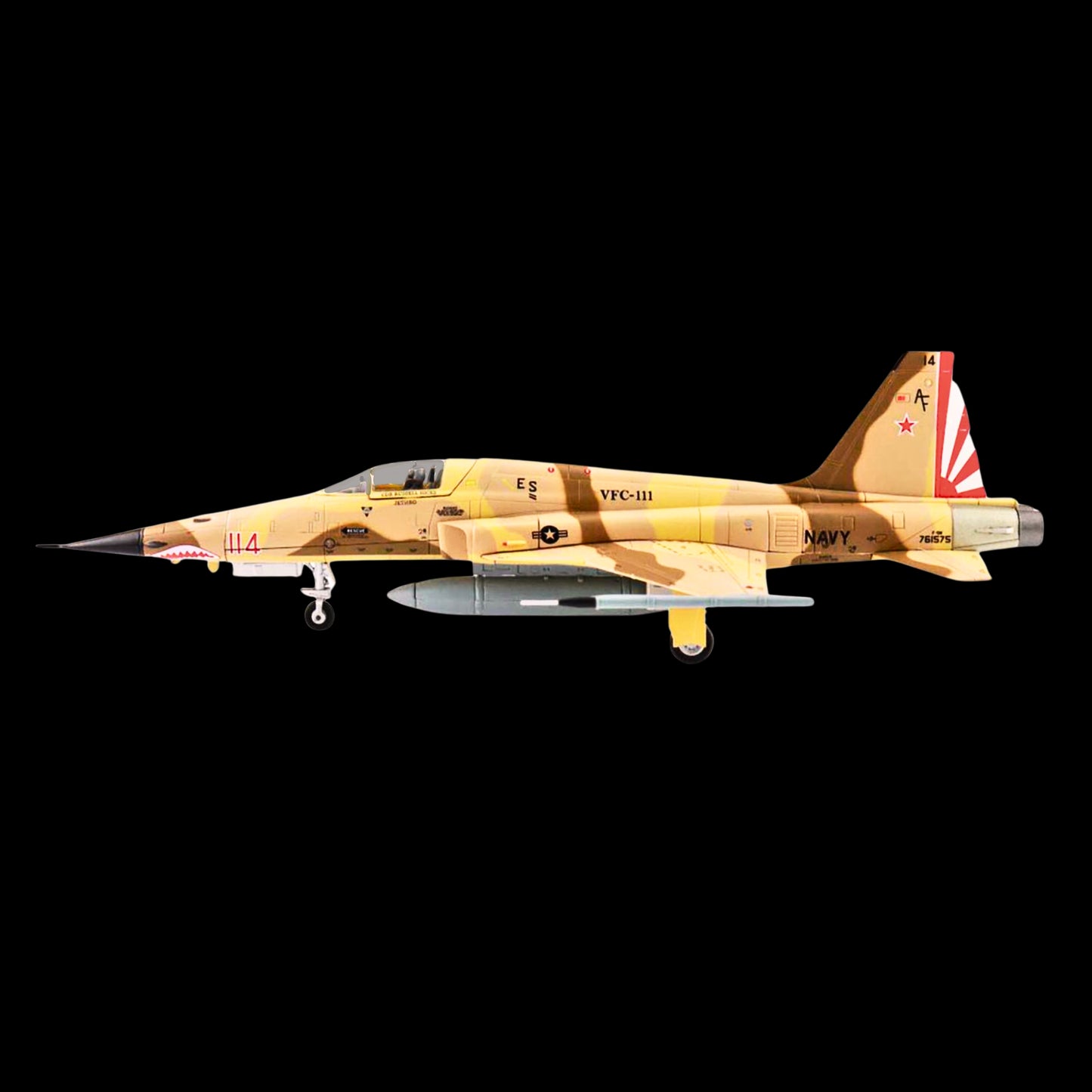 Northrop F-5N Tiger II Aircraft "761575 VFC-111 Sundowners Naval Air Station Key West" (2013) United States Navy "Air Power Series"  by Hobby Master