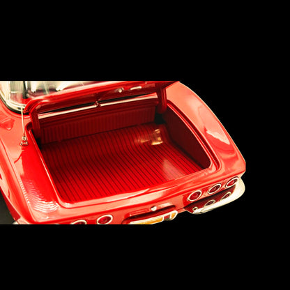 1961 Chevrolet Corvette Gasser – Roman Red, Red Interior | 1:18 Diecast Model by ACME (Limited Edition 300 Worldwide)