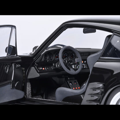 Porsche 911 (930) Turbo "Blackbird" Black "Wangan Midnight - Comic #1 Version" Manga 1/18 Model Car by Autoart