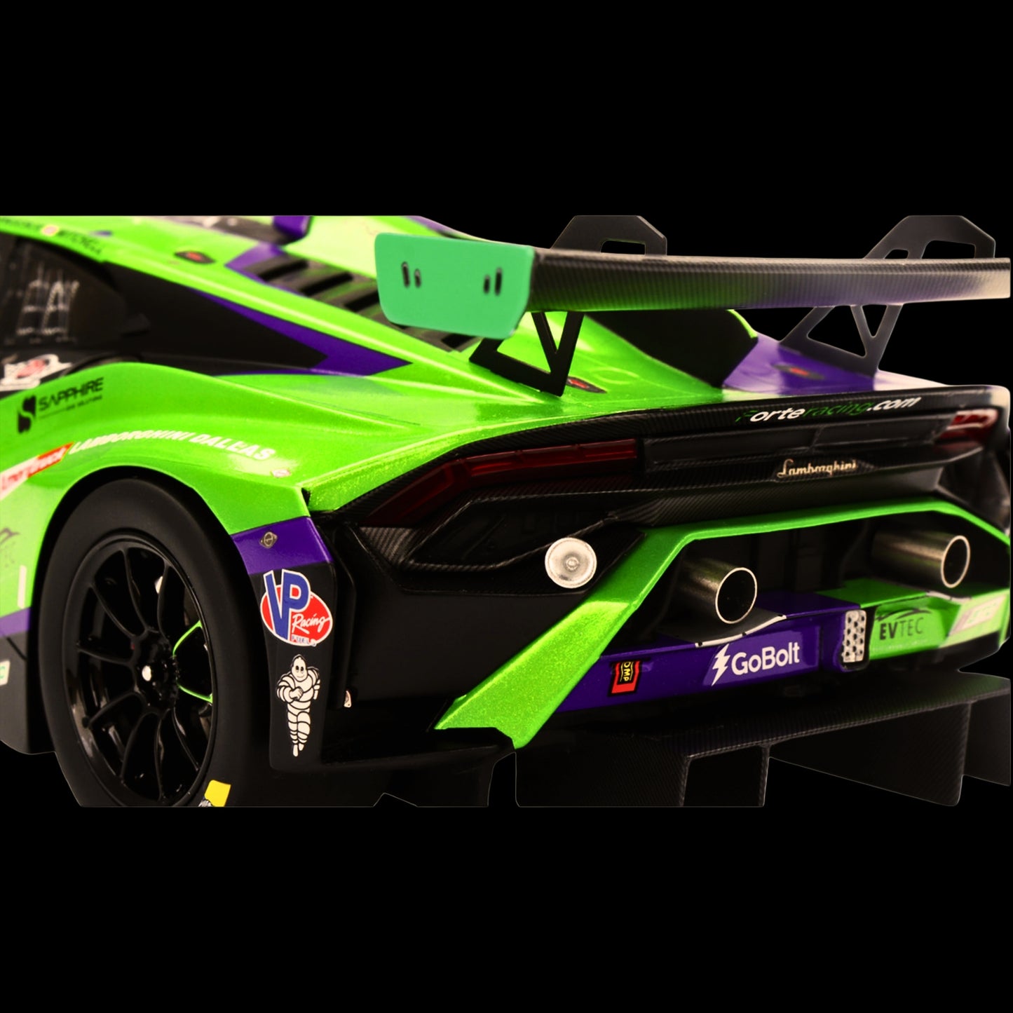 Lamborghini Huracan GT3 EVO2 #78 Devlin DeFrancesco - Misha Goikhberg - Sandy Mitchell - Loris Spinelli "Forte Racing" IMSA "24 Hours of Daytona" (2024) 1/18 Model Car by Top Speed