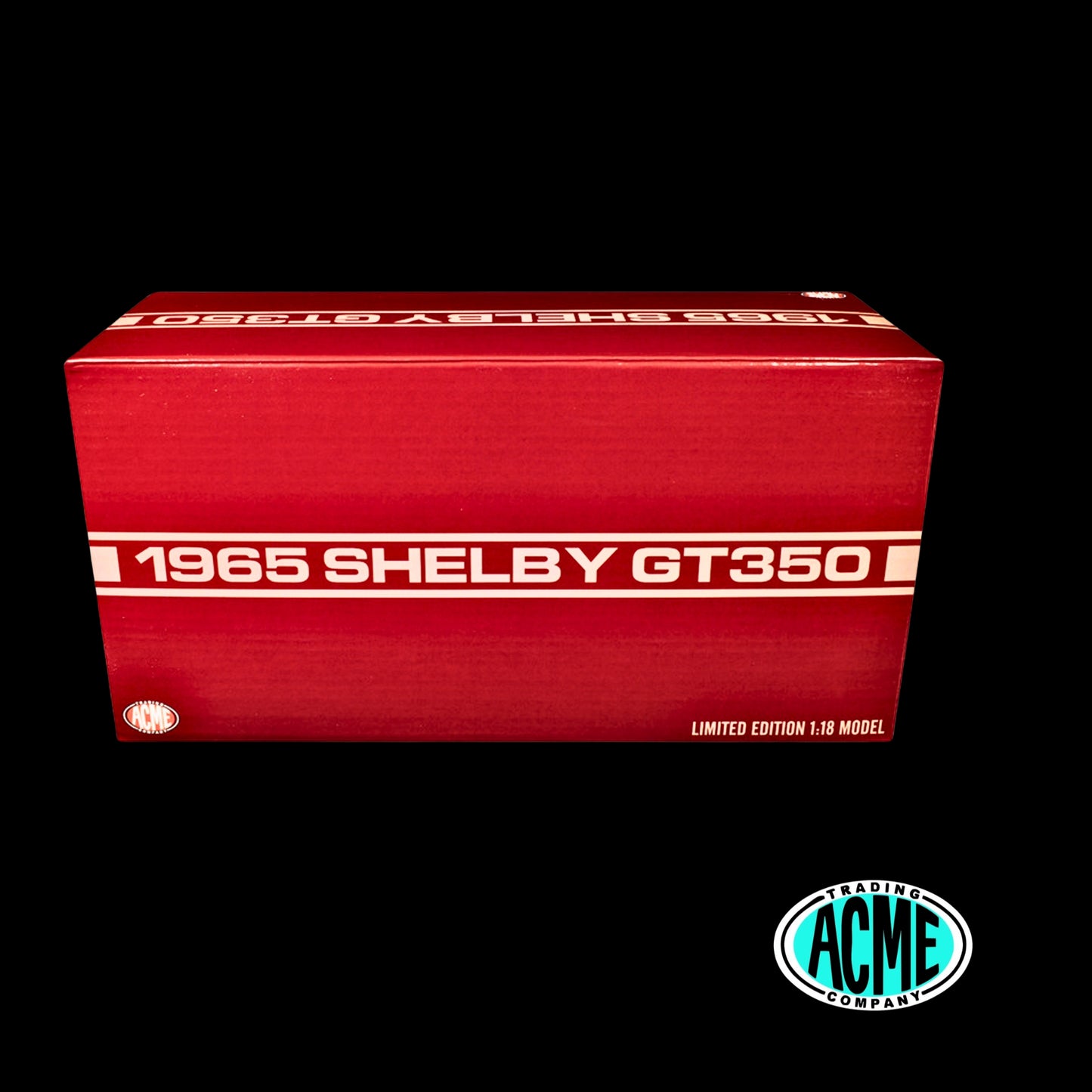 1965 Shelby GT350R Pro Touring Red Metallic with Silver Hood and Trunk