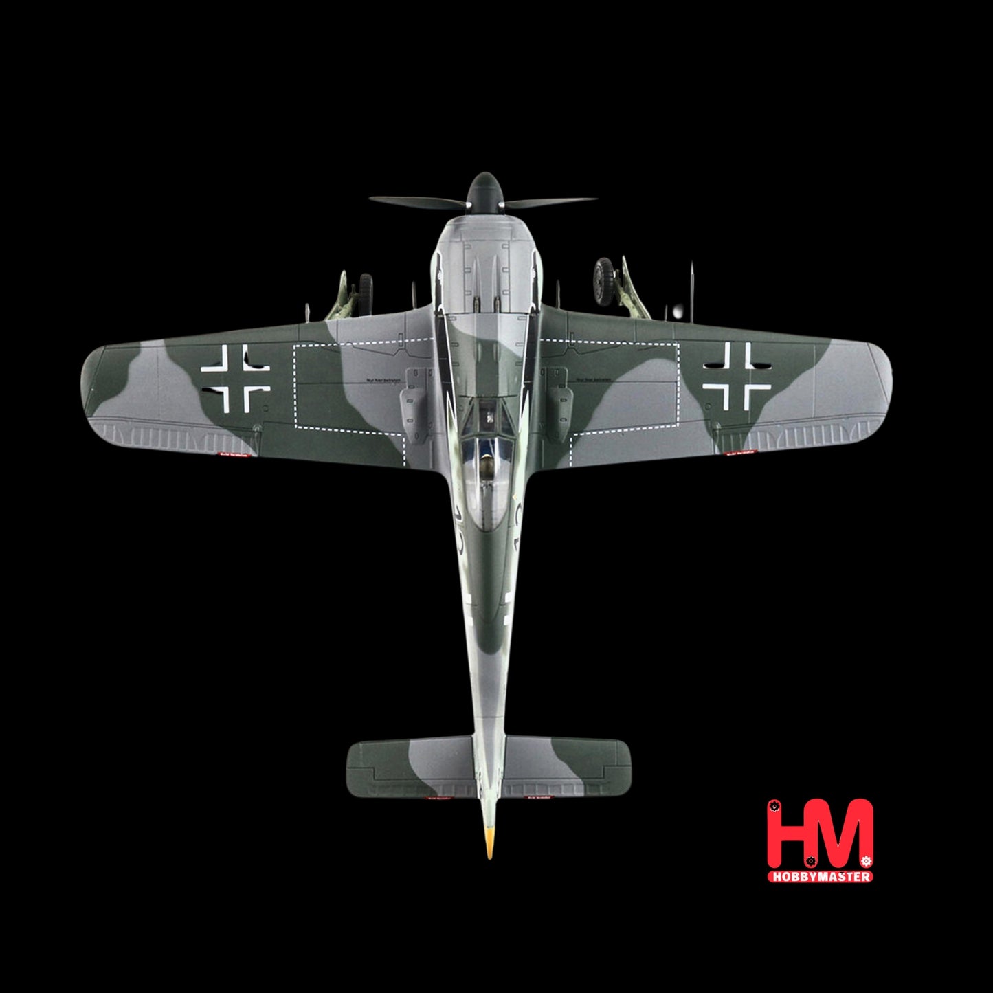 Focke-Wulf Fw 190A-3 Fighter Aircraft "8. Staffel Jagdgeschwader 2 (8/JG.2) World War II" German Luftwaffe "Air Power Series" 1/48 Diecast Model by Hobby Master