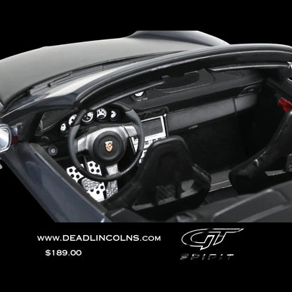GT Spirit Porsche 911 LB-Works Alpha 9 Gray/Black Hood Resin Model Car 1/18 (No Openings)