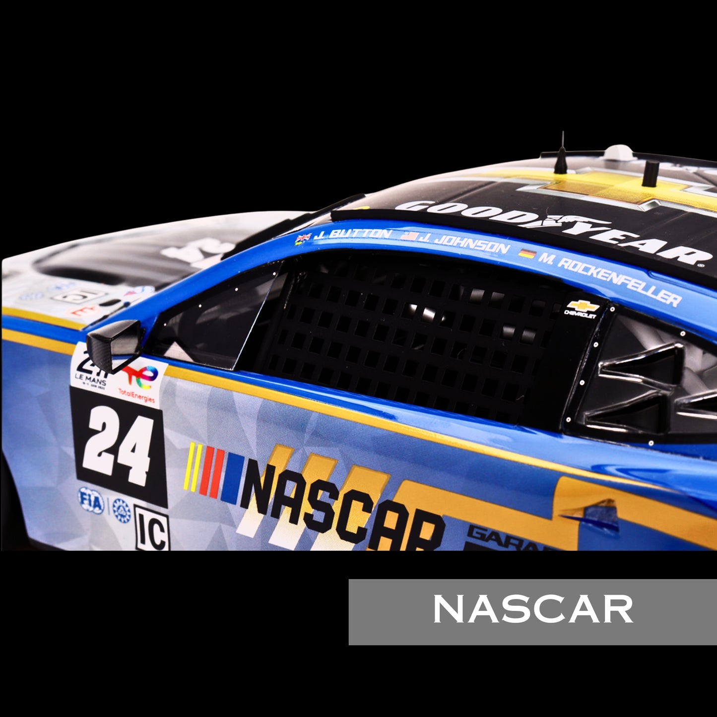 Chevrolet Camaro ZL1 #24 Jenson Button - Jimmie Johnson - Mike Rockenfeller "Hendrick Motorsports - NASCAR Next Gen Garage 56" Innovative "24 Hours of Le Mans"