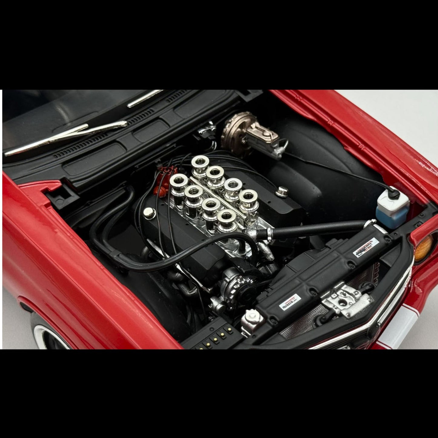 1970 Chevrolet Chevelle SS "Red Eye" Red with White Stripes Limited Edition to 354 pieces Worldwide 1/18 Diecast Model Car by ACME