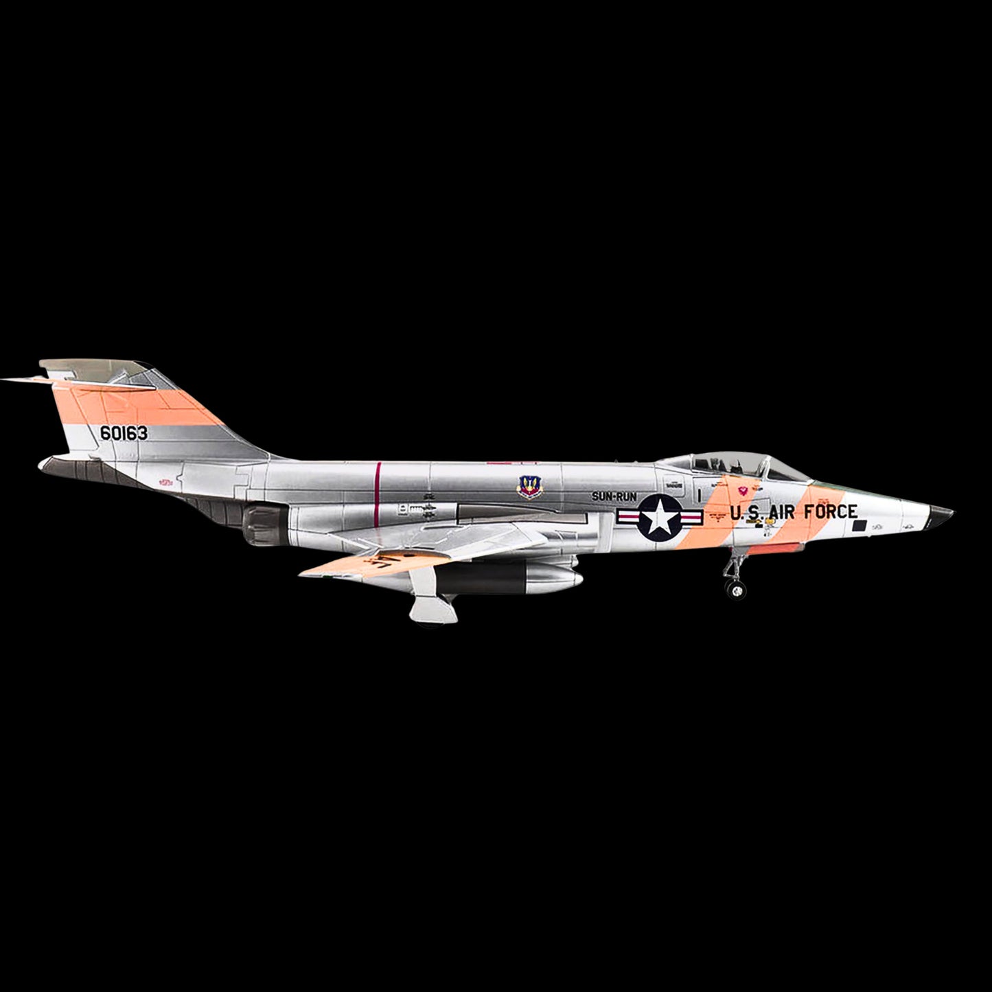 McDonnell RF-101C Voodoo Fighter Aircraft "363rd TRW Operation Sun Run" (1957) United States Air Force "Air Power Series" 1/72 Diecast Model by Hobby Master