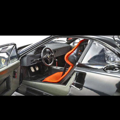 Ferrari F40 Black 1/18 Diecast Model Car by Kyosho