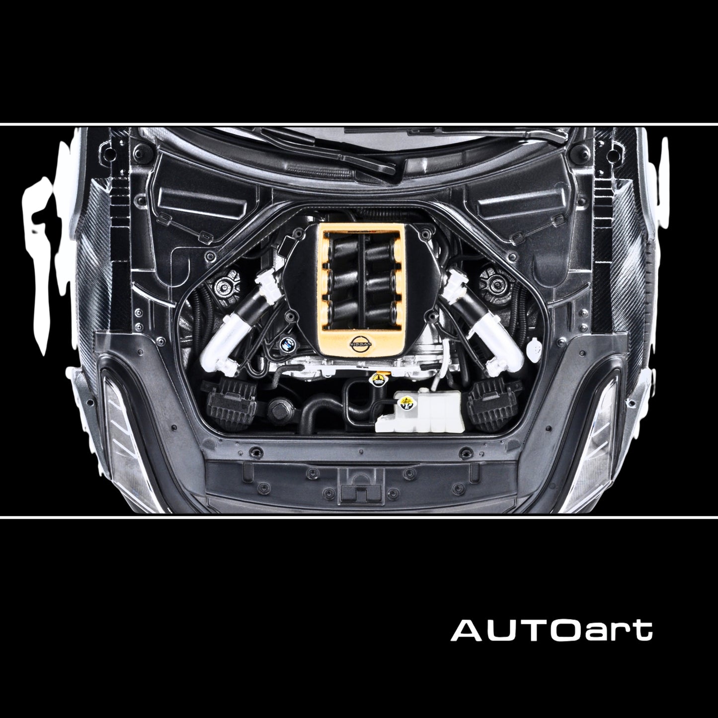 Nissan GT-R50 By ItalDesign "Goodwood Version" Liquid Kinetic Gray Metallic with Gold Accents 1/18 Model Car by Autoart - 1