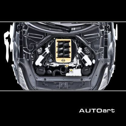 Nissan GT-R50 By ItalDesign "Goodwood Version" Liquid Kinetic Gray Metallic with Gold Accents 1/18 Model Car by Autoart - 1