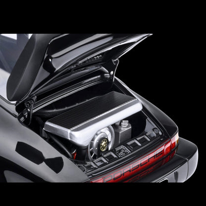 Porsche 911 (930) Turbo "Blackbird" Black "Wangan Midnight - Comic #1 Version" Manga 1/18 Model Car by Autoart