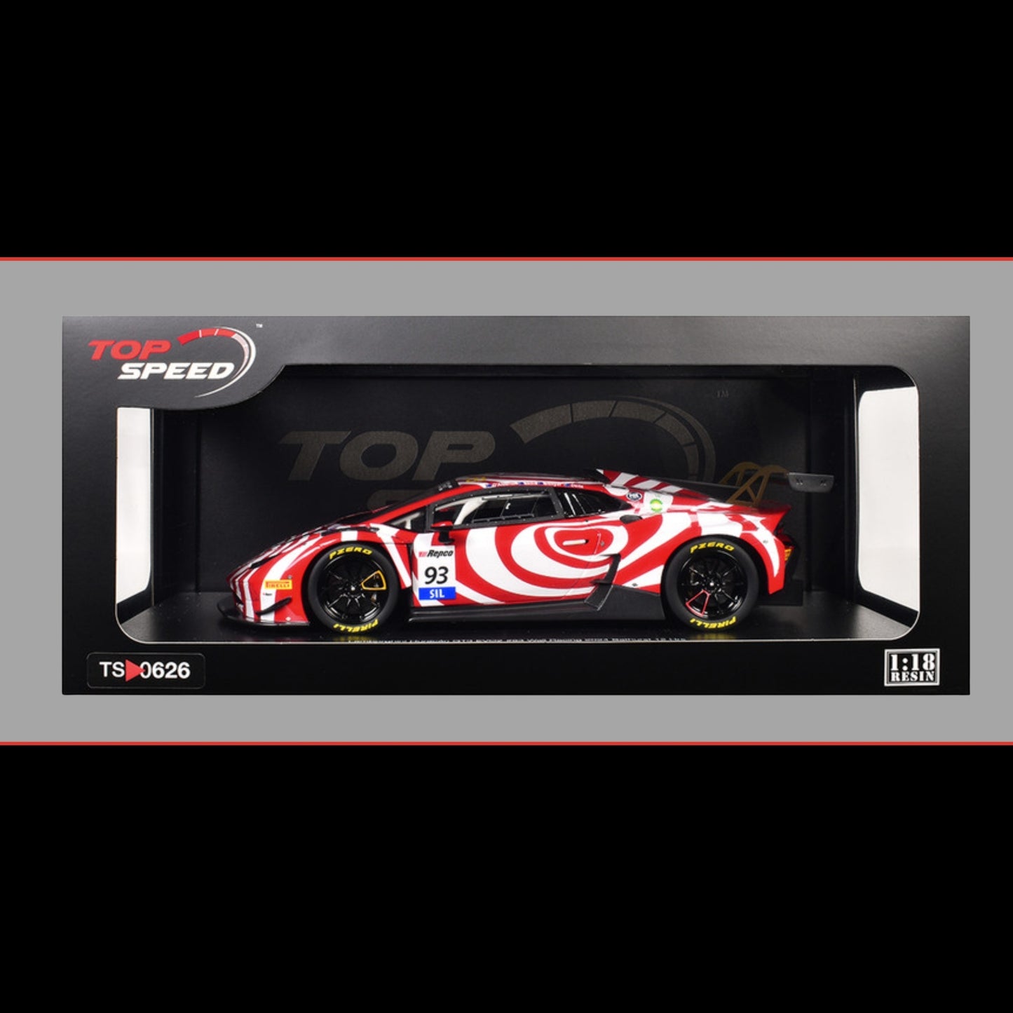 Lamborghini Huracan GT3 EVO2 #93 Tony D'Alberto - Adrian Deitz - Grant Denyer - David Wall "Wall Racing" "Bathurst 12 Hour" (2024) 1/18 Model Car by Top Speed