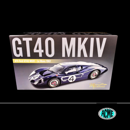 Ford GT40 MKIV #4 Denny Hulme - Lloyd Ruby "Holman & Moody" "24 Hours of Le Mans" (1967) "Masterpiece Collection" by ACME