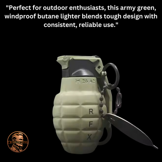 BUTANE LIGHTER - ARMY GRENADE