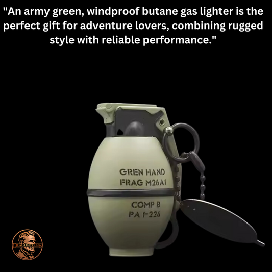 BUTANE LIGHTER - ARMY GRENADE