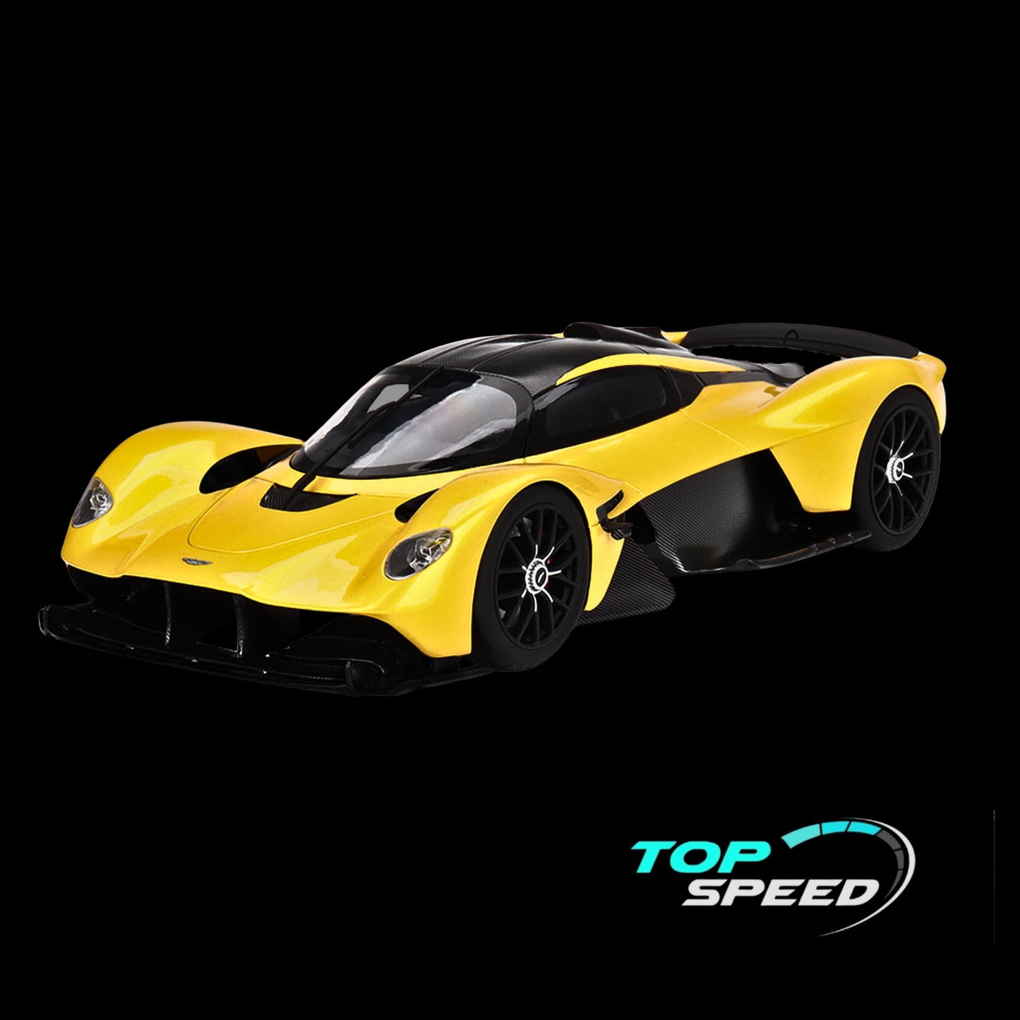 Aston Martin Valkyrie Cosmopolitan Yellow Metallic and Carbon by Top Speed.