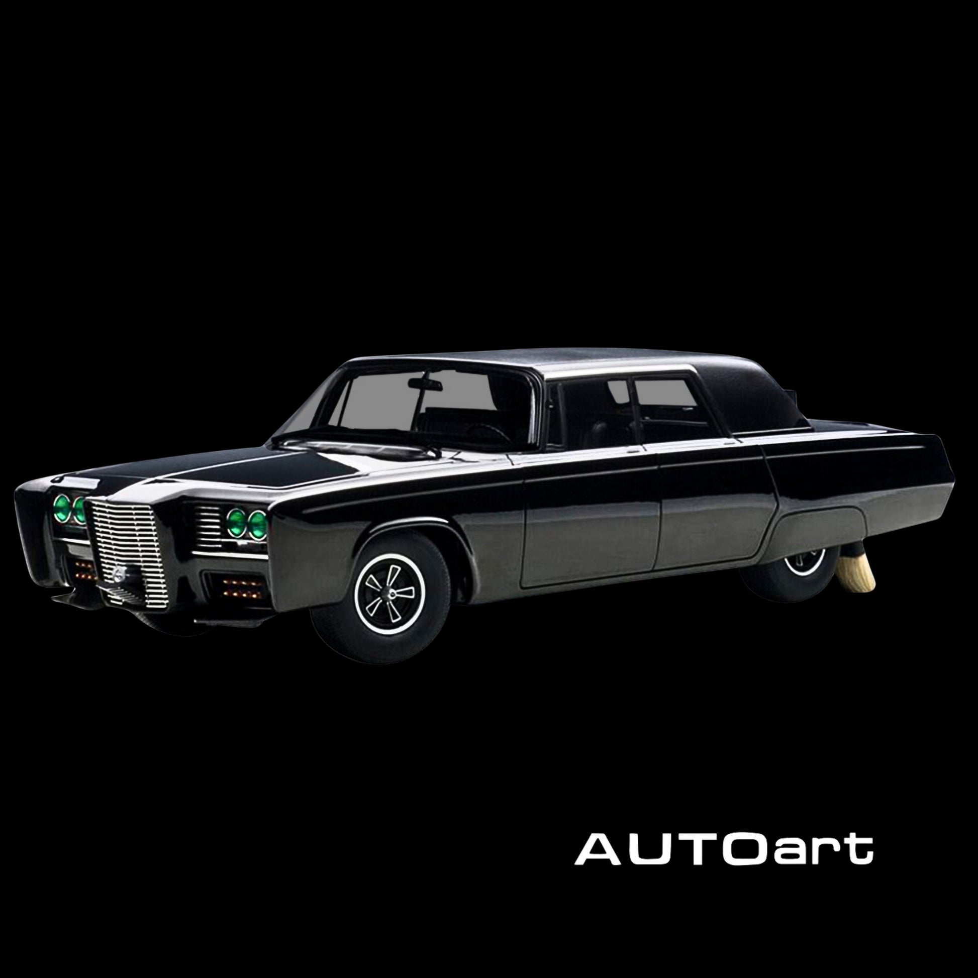 Black Beauty "The Green Hornet" (1966-1967) TV Series 1/18 Diecast Model Car by Autoart.