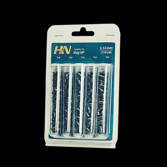 H&N Slug Sampler .22 Caliber 5.53 mm Head 150 Count