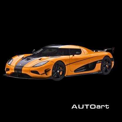 Koenigsegg Agera RS Cone Orange with Black Carbon Accents 1/18 Model Car by Autoart