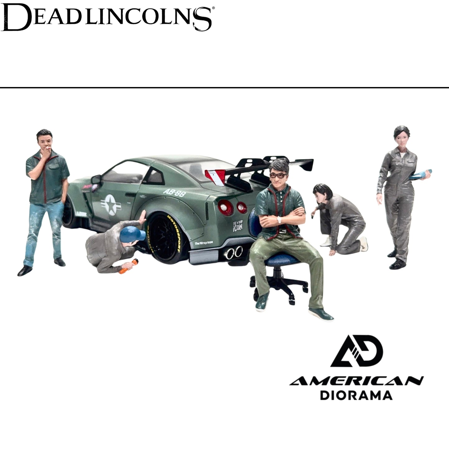 "Top Tuners" 5 piece Figure Set "Premium" Series for 1/18 Scale Models by American Diorama