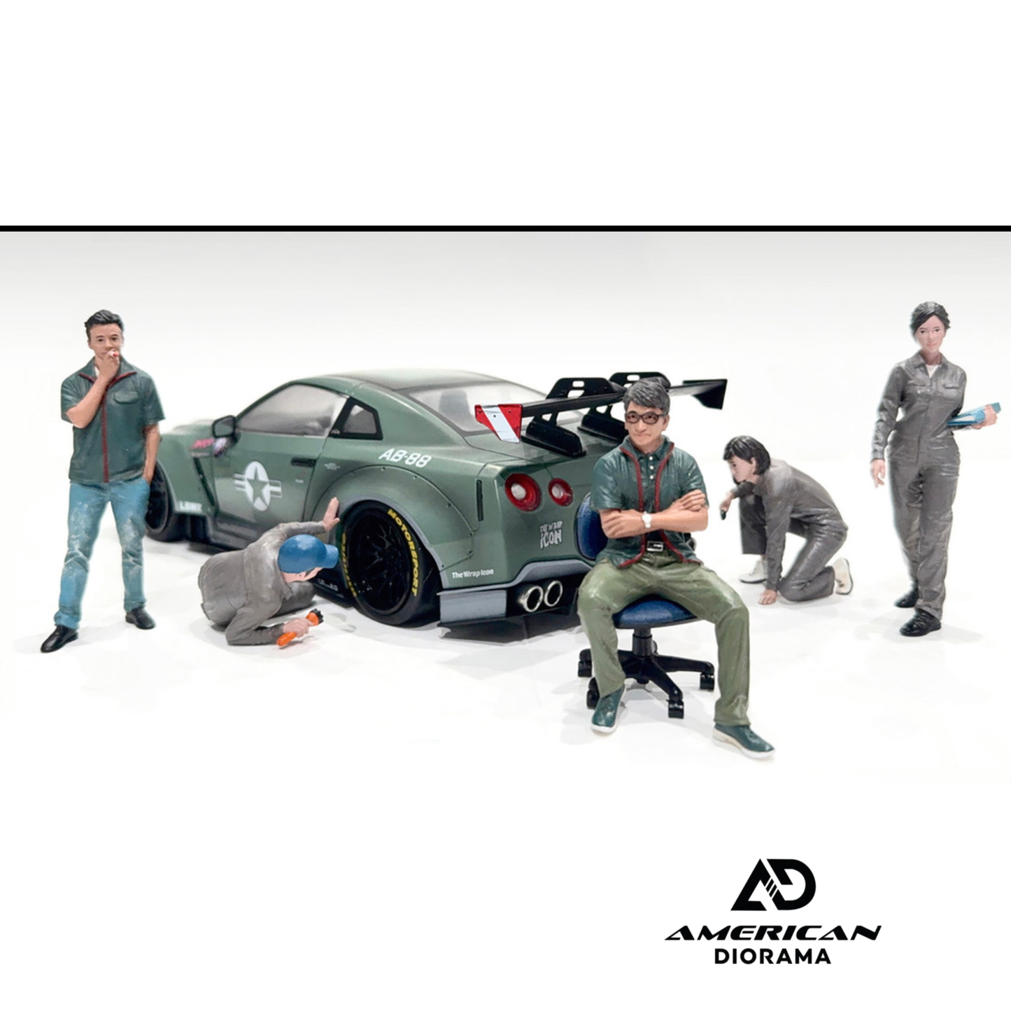 "Top Tuners" 5 piece Figure Set "Premium" Series for 1/18 Scale Models by American Diorama