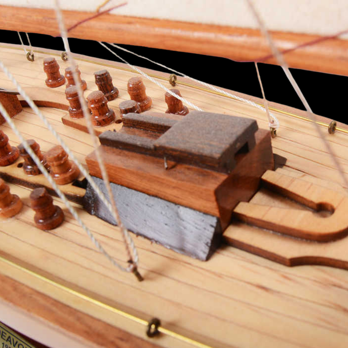 Handcrafted Wood Sailboat.