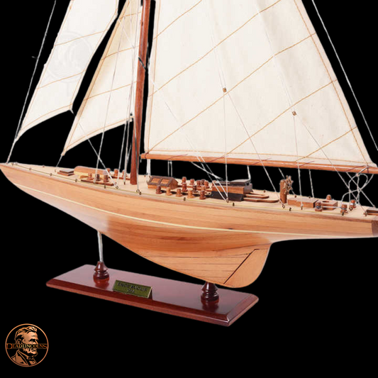 Handcrafted Wood Sailboat.